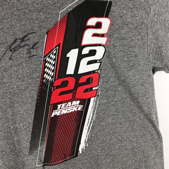 Team Penske Racing Men's Gray Size L. Austin Cendric Autograph - Picture 2 of 9